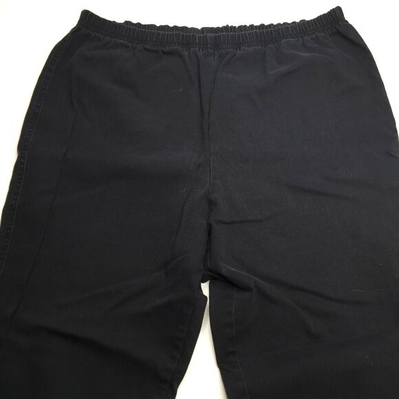 Avenue Jeans Womens Denim Legging Elastic Waist Black Straight Leg Size 20P - Picture 4 of 9